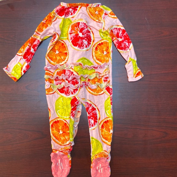 Posh Peanut Ruffled Footies - Picture 3 of 4